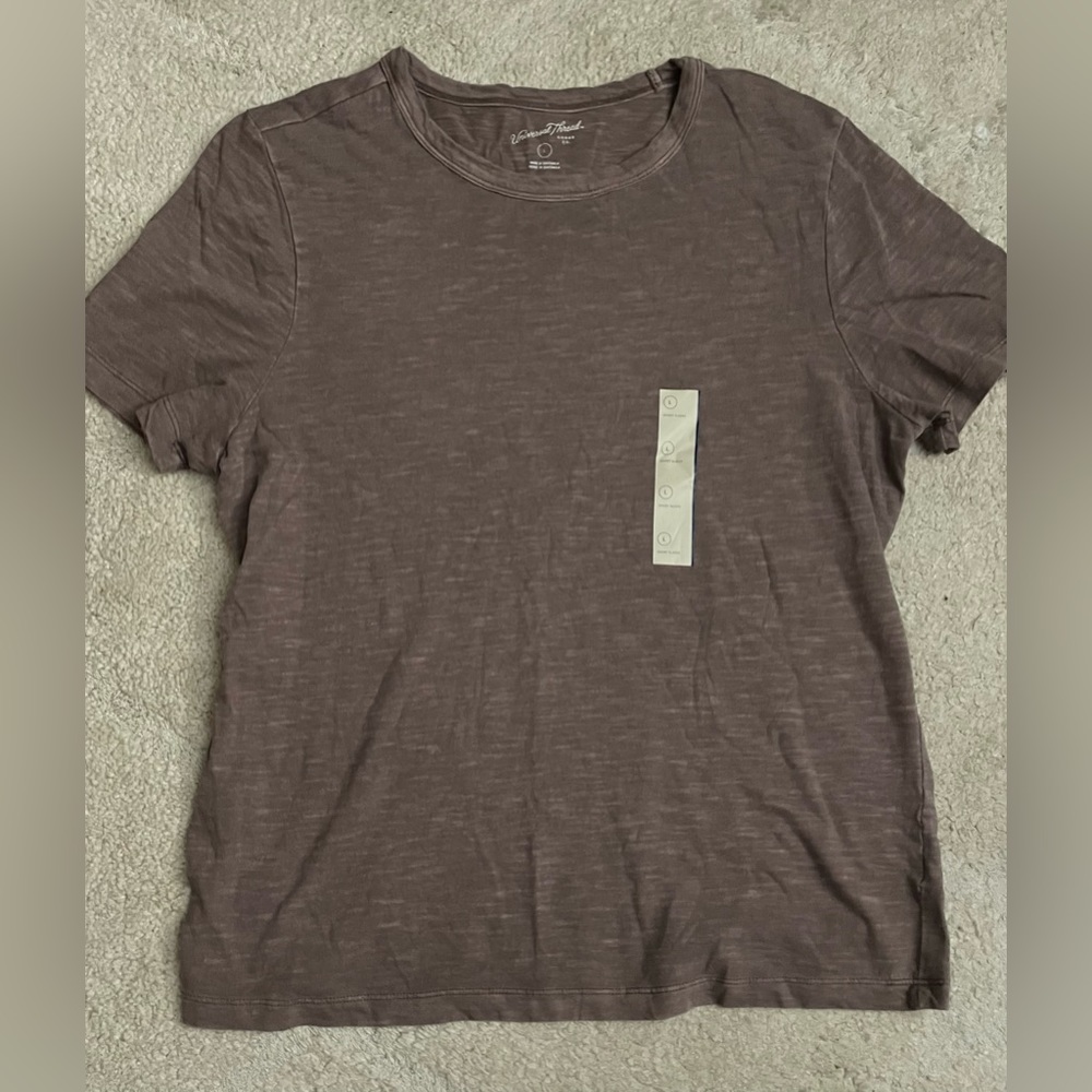 target brand universal thread brown short sleeve basic t shirt